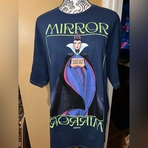 Disney Snow White Evil Queen Mirror Mirror Navy Graphic Tee